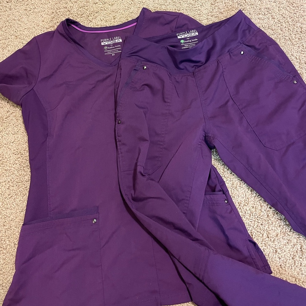 Purple Label Yoga Scrub Set